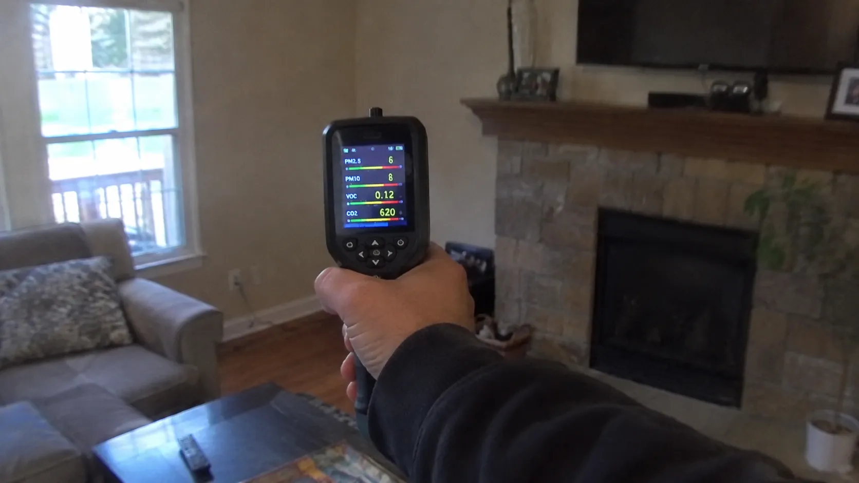 Indoor air quality testing for mold spores in a Charleston, SC home